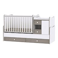Multifunctional Cot Lorelli MINIMAX NEW 190x72CM WHITE/COFFEE - Cot
