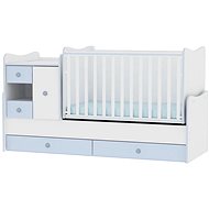Multifunctional Cot Lorelli MINIMAX NEW 190x72CM WHITE/BLUE - Cot