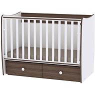 Lorelli MATRIX NEW 60/120 WHITE/WALNUT Children's Cot - Cot