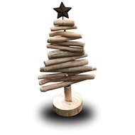 4DAVE Christmas decoration - wooden tree, 40cm - Christmas Decoration