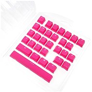 Ducky Rubber Keycap Set, 31 keys, Double-Shot Backlight - pink - Replacement Keys