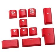 Ducky PBT Double-Shot Keycap Set, red, 11 keys - Replacement Keys