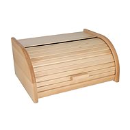 DOCHTMANN Wooden bread bin, natural, roll-up 39×29×18 cm - Breadbox