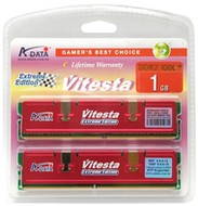 1GB (KIT 2x512MB) DDR2 1000MHz PC8000 ADATA Extreme Edition Vitesta RETAIL BOX - vhodné pro DualChan - -