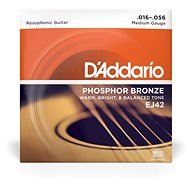 Daddario EJ42, Phosphor Bronze Resofonic Extra Light, 16-52 - Strings