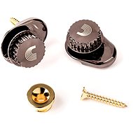 Daddario Planet Waves PW-SLS-03 Strap Lock System, Gold - Guitar Strap Lock