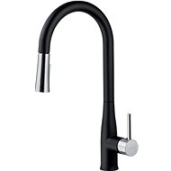 DEANTE Lukrecja chrome with black - Sink mixer, pull-out BDH_B720 - Tap