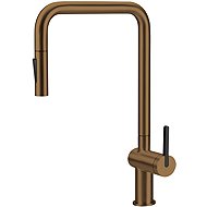 DEANTE Momi kitchen mixer with pull-out spout, brushed bronze (BKM_C73N) - Tap
