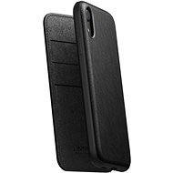 Nomad Folio Leather Case iPhone XR fekete - Telefon tok