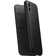 Nomad Folio bőrtok iPhone XS/X készülékhez fekete - Telefon tok