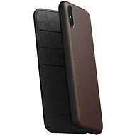 Nomad Folio Leather Case, Brown, iPhone XS Max - Phone Cover