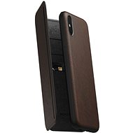 Nomad Folio Leather Tri-Fold Brown iPhone XS Max - Phone Cover