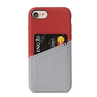 Decoded Leather Back Cover Red / Gray iPhone 8/7 / 6s - Phone Cover