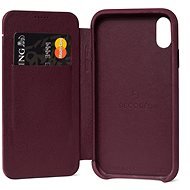 Decoded Leather Slim Wallet Purple iPhone XR - Handyhülle