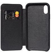 Decoded Slim Wallet bőrtok iPhone XS Max készülékhez fekete - Telefon tok
