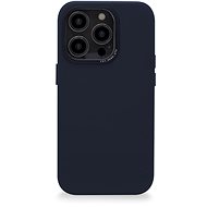 Decoded Leather BackCover Navy iPhone 14 Pro - Phone Cover