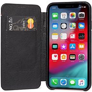 Decoded Leather Slim Wallet Black iPhone XS/X - Handyhülle