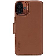 Decoded Leather Detachable Wallet tan iPhone 16 Plus - Phone Case