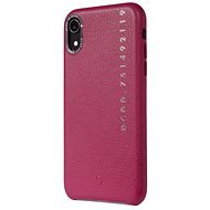 Decoded Leather Back Cover, Fuchsia, iPhone XR - Phone Cover