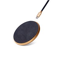 Decoded Leather Fast Wireless Charger Navy Gold - Wireless Charger