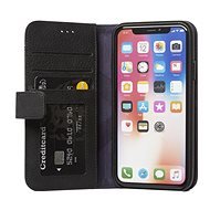 Decoded Leather Impact Protection Wallet Case Black iPhone X - Mobiltelefon tok
