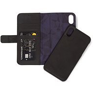 Decorated Leather 2in1 Wallet Black iPhone XR - Phone Case