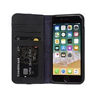 Decoded Leather Wallet Case Black iPhone 8/7/6s/SE 2020/SE 2022 tok - Mobiltelefon tok