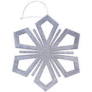 DECOLED Snowflake II, diameter 120 cm, silver - Christmas Decoration