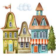 Decoralina – Baráčky s vlaječkou - Samolepicí fólie
