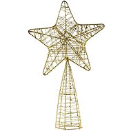 DECOLED Christmas decoration - star on top of tree, gold, 18 × 30 cm - Christmas Decoration