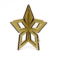 DECOLED Christmas decoration - gold star 3D, 15 cm - Christmas Decoration