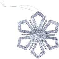 DECOLED Christmas decoration - snowflake, silver, 15 cm - Christmas Decoration
