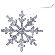 DECOLED Christmas decoration - snowflake, silver, 15 cm - Christmas Decoration
