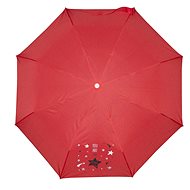Derby Mini Printed - Kids Folding Umbrella, red, solid colour red - Children's Umbrella