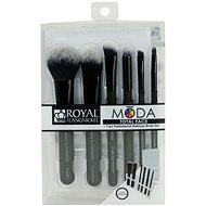 Moda® Total Face Black Brush Kit 7pcs - Make-up Brush Set
