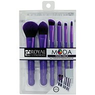 Moda® Total Face Purple Brush Kit 7pcs - Make-up Brush Set