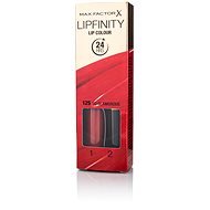 MAX FACTOR Lipfinity Lip Colour 125 So Glamorous 2,3 ml + Top Coat 1,9 g - Rúzs