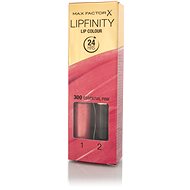 MAX FACTOR Lipfinity Lip Colour 300 Essential Pink 2.3ml + Top Coat 1.9g - Lipstick
