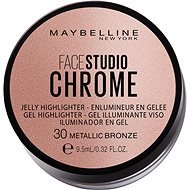 MAYBELLINE NEW YORK Face Studio Chrome Jelly Highlighter 30 Metallic Bronze, 9.5ml - Brightener