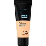 MAYBELLINE NEW YORK Fit Me! Matte & Poreless Foundation 122 Creamy Beige 30 ml - Make-up