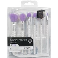 CHIQUE Fantasy Face Kit Unicorn - Set of Cosmetic Face Brushes - Pearl White 7 pcs - Make-up Brush Set
