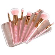 GloryStyles Pink cosmetic brush set with case - Make-up Brush Set