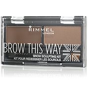 RIMMEL LONDON Eyebrow Palette Brow this way 002 Medium Brown 1,1 g - Cosmetic Palette