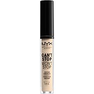 NYX PROFESSIONAL MAKEUP Can't Stop Won't Stop Concealer 04 Light Ivory, 3.5ml - Corrector