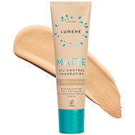 LUMENE Matte Oil-Control Foundation SPF20 Shade 3 Fresh Apricot - Make-up