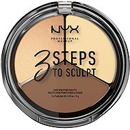 NYX PROFESSIONAL MAKEUP 3 Steps To Sculpt 02 Light Contouring Palette, 15g - Contouring Pallete