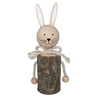 GOBA Easter decoration - Wooden rabbit on wood - Easter Decoration