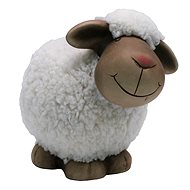 GOBA Easter decoration - Ceramic white sheep, 18 cm - Easter Decoration