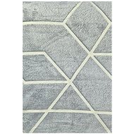 4sleep Glow-in-the-dark micro fleece blanket, 150 × 200 cm - geometry grey - Blanket
