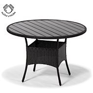 Designlink NEAPOL čierny - Záhradný stôl